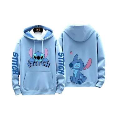 Imagem de Moletons Com Capuz Casuais Para Casais Disney Stitch Para Homens E Mul