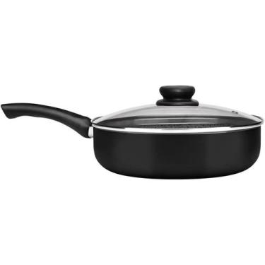 Imagem de Frigideira Funda Com Tampa Antiaderente 26Cm Aluminio Panelux