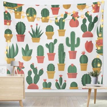 Imagem de Planta para decoração de parede de quarto, tapeçaria engraçada pendurada para sala de estar, dormitório, decoração de casa - 34 x 40 polegadas A68