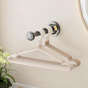 Imagem de Suporte ajustável de parede – sem necessidade de perfuração, design retrátil para armários, lavanderias e entradas (cinza)