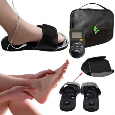 Imagem de Massageador Para os Pés Elétrico EMS Portátil Bivolt Relaxante + Bolsa