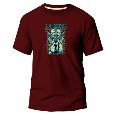 Imagem de Camiseta Basica Algodão Premium Estampa Digital Guitarra La - Pavesi, 