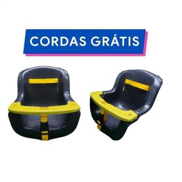 Imagem de Balanço Infantil Bebê De Plástico Crianças 1 Até 6 Preto e Amarelo - C