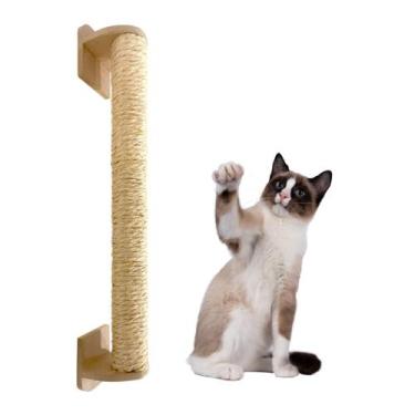 Imagem de Arranhador Vertical De Parede Para Gatos Em Sisal Poste 53cm - Marli B