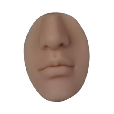 Imagem de Fenteer Dispensador de sabonete líquido de parede em formato de nariz para casa, Marrom