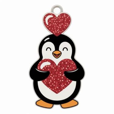 Imagem de Brincos de pinguim para o dia dos namorados, brinco feminino pendente para lembrancinhas de festa, joias de acrílico para intercâmbio de estudantes, presentes para lembrancinhas de sala de aula