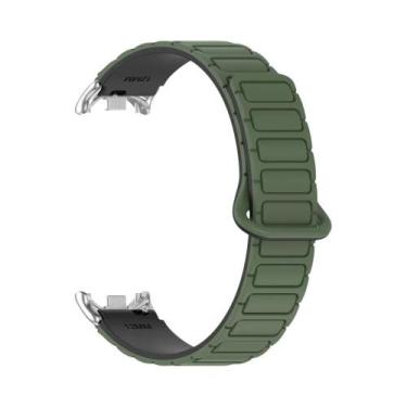 Imagem de Pulseira Magnética De Silicone Unissex Para Xiaomi Mi Band 10 9 8 Subs