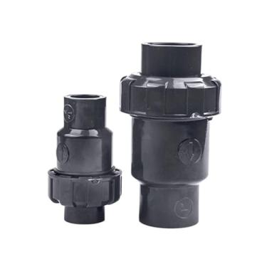 Imagem de Válvula de retenção de esfera de PVC, válvula não retentora, válvula unidirecional, vertical, PVC, válvula de retenção de soquete, válvula de retenção de água (DN80 (id90 mm))
