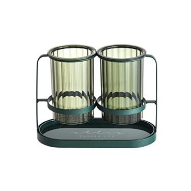 Imagem de U5GAAALPPQ9 Escorredor de talheres leve luxo cozinha talheres talheres rack de dtorage restaurante europeu suporte de pauzinhos ralo suporte de pauzinhos rack de talheres (cor: C) (A)