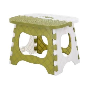 Imagem de Banquinho Infantil Dobrável Leve De Plástico Reforçado, Economia De Es