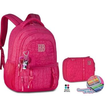 Imagem de Kit Mochila Rebecca Bonbon Estojo Box Colegial Escolar Coleção 2026, R