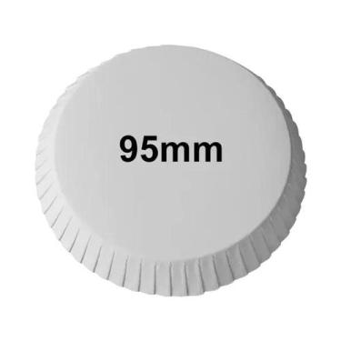 Imagem de 100 Copos De Vidro Descartáveis Com Tampa De Papel Para Café, Chá, Hot