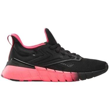 Imagem de Reebok Nano Gym Tênis feminino para treino e caminhada, Preto e rosa explosão, 36