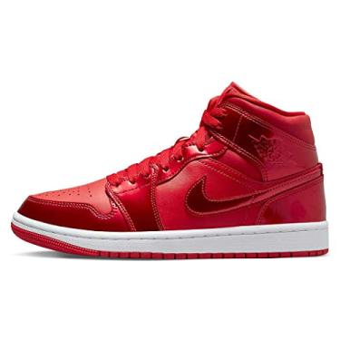 Imagem de Nike Tênis feminino Air Jordan 1 Mid, University Red Pomegranate, 36