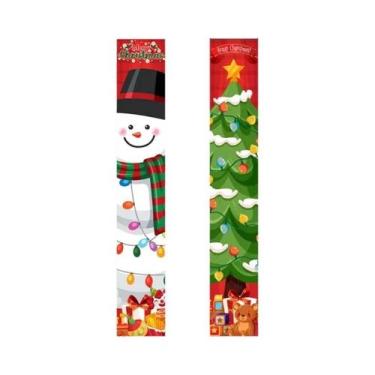 Imagem de Banner De Natal Para Pendurar Na Porta, Com Estampa De Papai Noel E So