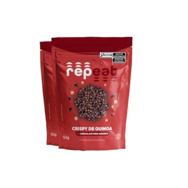 Imagem de Repeat Foods, Kit 2 Crispy De Chocolate Meio Amargo Com Quinoa Repeat 50G