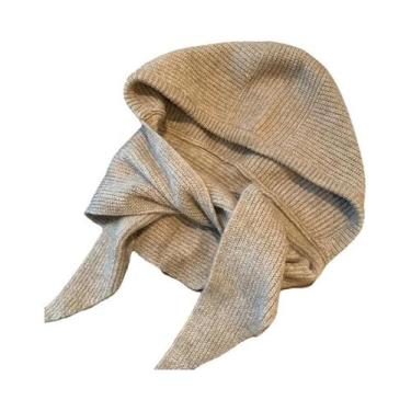 Imagem de Gorro Balaclava Feminino Quente E Grosso Com Cachecol Integrado - Aces