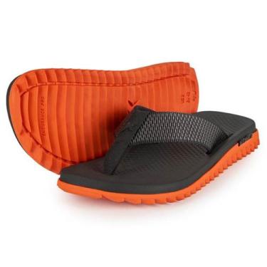 Imagem de Chinelo Kenner Kivah K-Pro Dots Masculino - Preto e Laranja - 42, 42