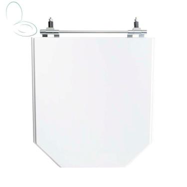 Imagem de Assento Sanitário Tampa De Vaso Branco Mdf Laqueado Atrium Para Bacia Incepa
