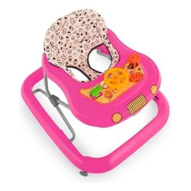 Imagem de Andador Infantil Musical para Bebê Menino Menina Tutti Baby, Rosa