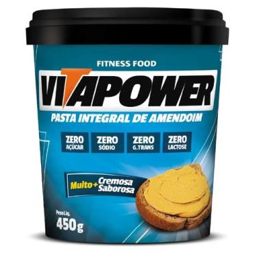 Imagem de Pasta de Amendoim Integral (450g) - Vitapower, Tradicional