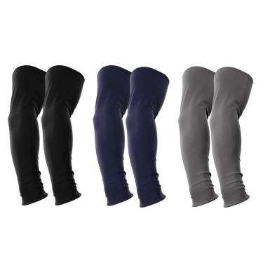 Imagem de Kit 3 Manguitos Proteção Solar Uv Vôlei Ciclismo Protetor Braço Moto-Masculino
