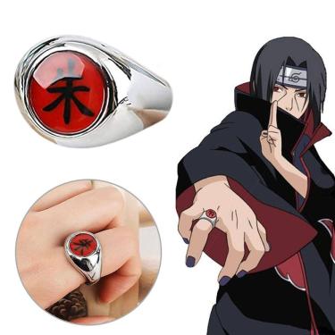 Imagem de Anel Itachi Naruto Akatsuki Anime Cosplay Unissex Ajustável