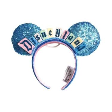 Imagem de Tiara De Orelhas Da Minnie Mouse Com Lantejoulas Rosa Disney Space Mou