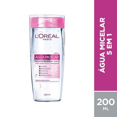 Imagem de Água Micelar Solução de Limpeza 5 em 1 L'Oréal Paris - 200ml-Feminino
