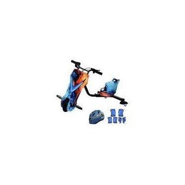 Imagem de Triciclo Drift Infantil 3 velocidades bluetooth led fogo e gelo - MF E