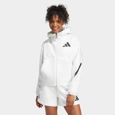 Imagem de Jaqueta Adidas Casual Feminina, Branco, G