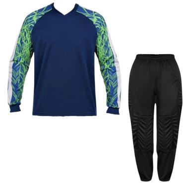 Imagem de Kit Goleiro Infantil Camisa Napoli Kanga+Calça TRB Acolhoada-Unissex