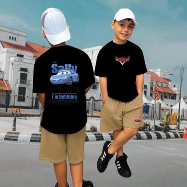 Imagem de Conjunto Camiseta Oversized E Bermuda Infantil Algodão - MB Sport, Pre