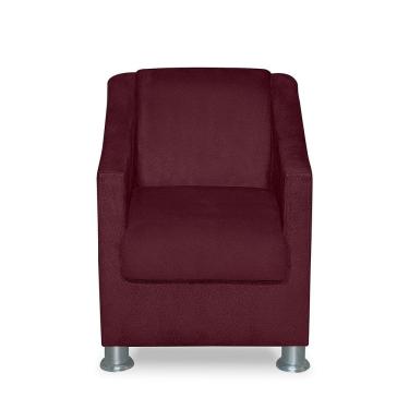 Imagem de Poltrona Infantil Tilla Suede Bordô Sonho Das Poltronas