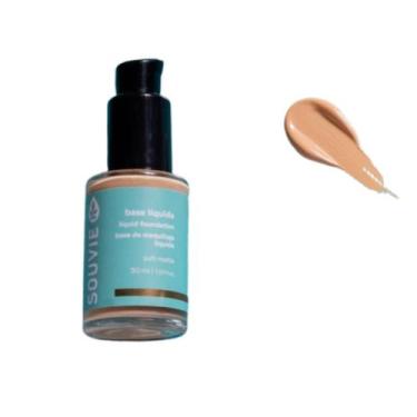 Imagem de Base Liquida Facial Castanha 40 Hipoalergênica FPS 20 Souvie