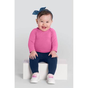 Imagem de Calça legging bebê unissex térmica leve Brandili Baby-Azul