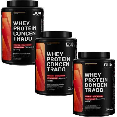 Imagem de Kit 3X Whey Protein Concentrado - 900g Baunilha - Dux Nutrition-Masculino