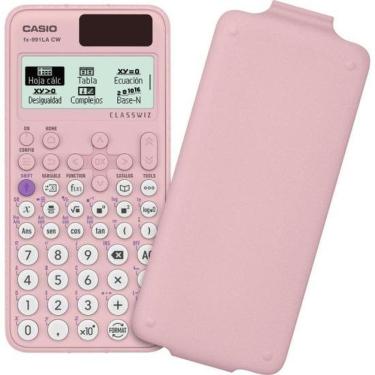 Imagem de Calculadora Científica Casio FX-991LACW Classwiz com Visor de Alta Definição e Layout Ergonômico para Estudantes Rosa