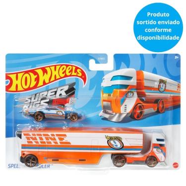 Imagem de Caminhão De Transporte Hot Wheels Com Carrinho - Super Rigs - Sortido - 1:64 - Mattel