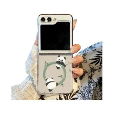Imagem de Capa Transparente Rígida Dobrável Panda Para Samsung Galaxy Z Flip 7 6