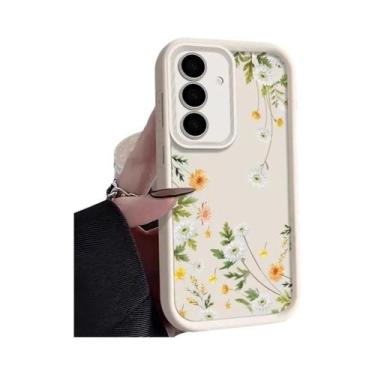 Imagem de Capa De Telefone Floral Macia Para Samsung Galaxy S26 S25 Edge A57 A37