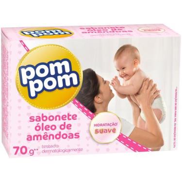 Imagem de Sabonete bebê pompom suave óleo de amêndoas 70g - Pom Pom, 01, 80g
