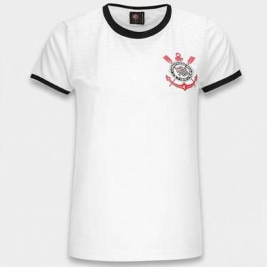 Imagem de Camiseta Corinthians Lumina Feminina - Branco - G, G