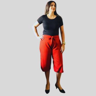 Imagem de Calça pantacourt Ale telha - Divas&Sofisticadas, Telha, G
