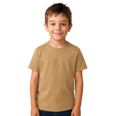 Imagem de Camiseta Infantil Menina E Menino Básica 100% Algodão Premium Confortá
