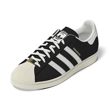 Imagem de adidas Originals Tênis masculino Superstar, Preto/branco-nuvem, branco creme, 5