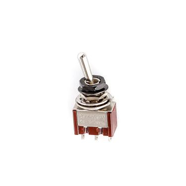 Imagem de Chave Seletora Mini M105-BK 2 Posições Toogle 3 Polos 2 Vias ON-ON para Guitarra Preta Spirit