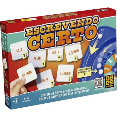 Imagem de Jogo Educativo Escrevendo Certo com Bolinha Sorteadora de Letras e Dígrafos para Crianças Grow