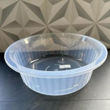 Imagem de Bacia de plástico redondo 5 litros azul e transparente multiuso para l
