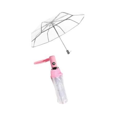 Imagem de Guarda-chuva Transparente Automático Estilo Coreano Para Mulheres, Ide